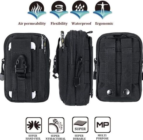 Tactical Waist Bag For Mobile Phone Men's Outdoor Sports Wrist Arm Bag Key Tool Chest Bag in Saudi Arabia