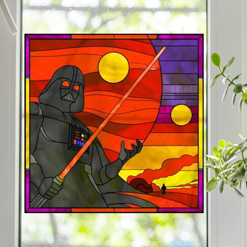 SW Vader Stained Glass Window Film (17"x17") in Saudi Arabia