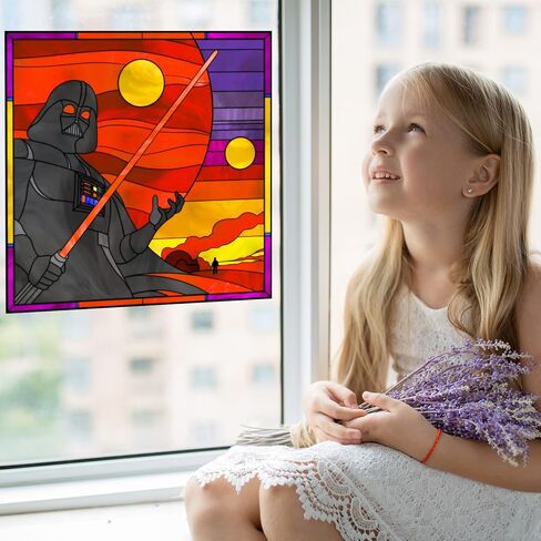 SW Vader Stained Glass Window Film (17"x17") in Saudi Arabia
