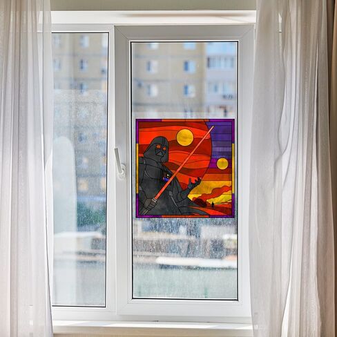 SW Vader Stained Glass Window Film (17"x17") in Saudi Arabia