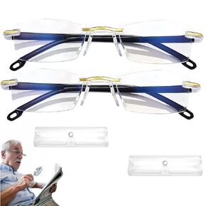 Auto Focus Glasses, Intelligent Zoom Anti-Blue Light Presbyopia Glass ，（Comes with glasses bag）, Auto Focus Reading Glasses Self Adjusting in Saudi Arabia