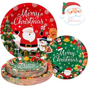 24 PCS Happy Valentine's Day Plates - Red Pink Heart Paper Paper ، Love Love Heart Dinner Plate Plate Plate For Valentines Day Anniversary Party Supplies ، 7.5 × 7.5 inch in Kuwait