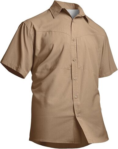 Men's Fishing Shirts Short Sleeve Safari Shirts,UPF 50 UV Sun Protection Mens Quick Dry Shirt for Hiking Camping in Saudi Arabia