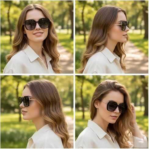 نظارات شمسية نسائية عصرية مستقطبة ألماس حماية من الأشعة فوق البنفسجية 400 YD1440T in Kuwait