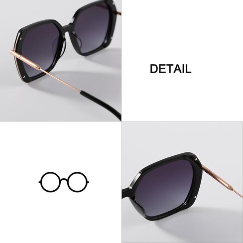 نظارات شمسية نسائية عصرية مستقطبة ألماس حماية من الأشعة فوق البنفسجية 400 YD1440T in Kuwait