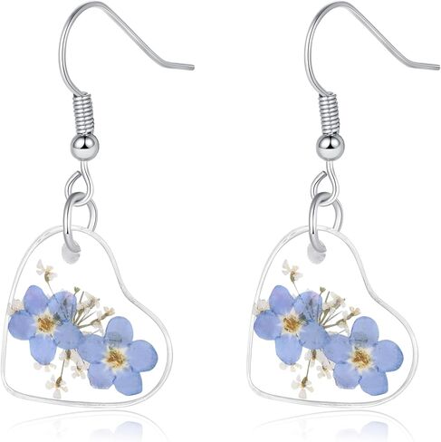 أقراط الغابات فيرن | أقراط الأوراق | إسقاط دانج حلق للنساء الفتيات | سرخس أوراق الأركان الحقيقية | رموز قوة النمو والمرونة | هدية أقراط مصنوعة يدويًا للمرأة in Kuwait