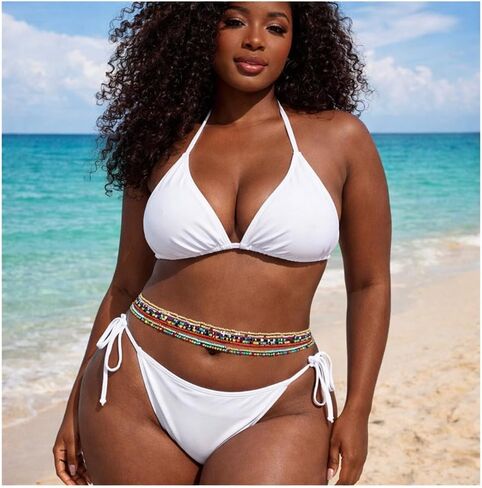 African Waist Beads Chain Layered Belly Body Chain Beach 7Pack Waist Jewelry Body Accessories for Women (50/70 inch) in Saudi Arabia
