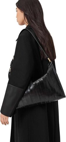 AllSaints Edbury Panel Shldr W561XD Black One Size in Saudi Arabia
