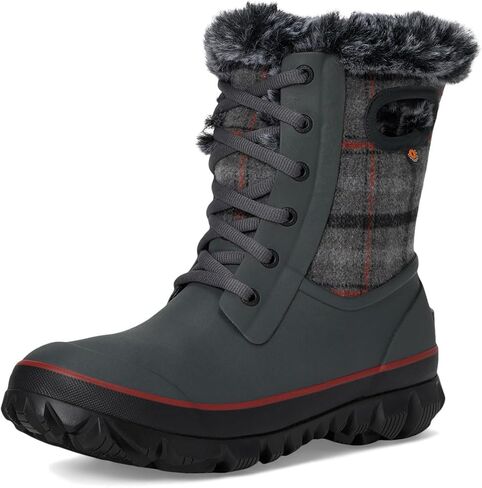 BOGS Arcata Cozy Plaid رمادي غامق متعدد 6 B (M) in Kuwait