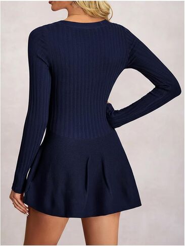Women's Button Down Peplum Cardigan V Neck Long Sleeve Ribbed Knit Fall Tops in Saudi Arabia