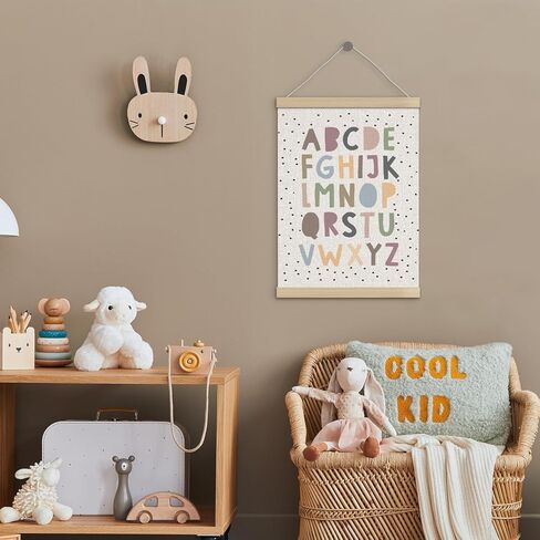Boho Pastel Colorful Classroom Alphabet Poster Hanger Frame 12x16 Inch, Boho Classroom Decor, ABC Learning Educational Wall Art Decor for Boys Girls Room Playroom Preschool in Saudi Arabia