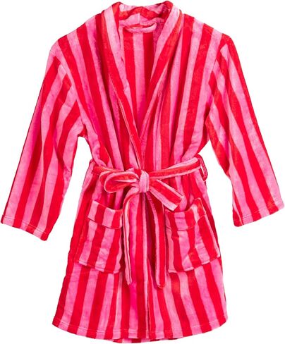 Aonoapll Women Christmas Plush Robe Holiday Graphic Long Sleeve Fuzzy Bathrobe Shawl Collar Warm Lounge Robe with Belt in Saudi Arabia