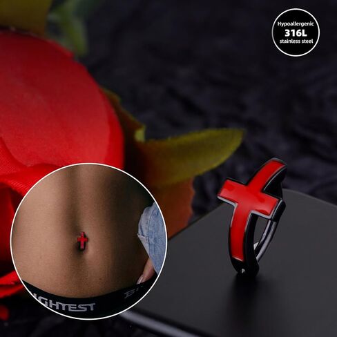 Belly Button Ring,14G Surgical Steel Belly Button Rings Barbell Jewelry,Navel Rings Curved Barbell Piercing Belly（9 PCS） in Saudi Arabia