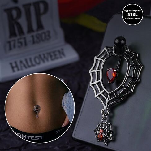 Belly Button Ring,14G Surgical Steel Belly Button Rings Barbell Jewelry,Navel Rings Curved Barbell Piercing Belly（9 PCS） in Saudi Arabia