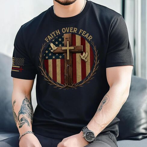 Rooted in Christ Shirt, Christian Shirts for Men, Cross Shirt, Religious Shirts for Men, Jesus Tshirt 1 in Saudi Arabia