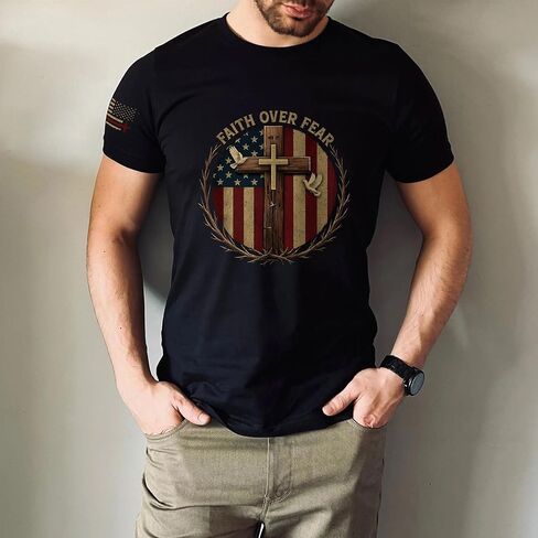 Rooted in Christ Shirt, Christian Shirts for Men, Cross Shirt, Religious Shirts for Men, Jesus Tshirt 1 in Saudi Arabia