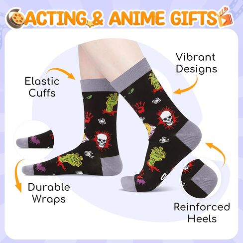 HAPPYPOP Horror Movie Lover Gifts - Scary Movie Socks for Women Men, Home Alone Night Socks in Saudi Arabia