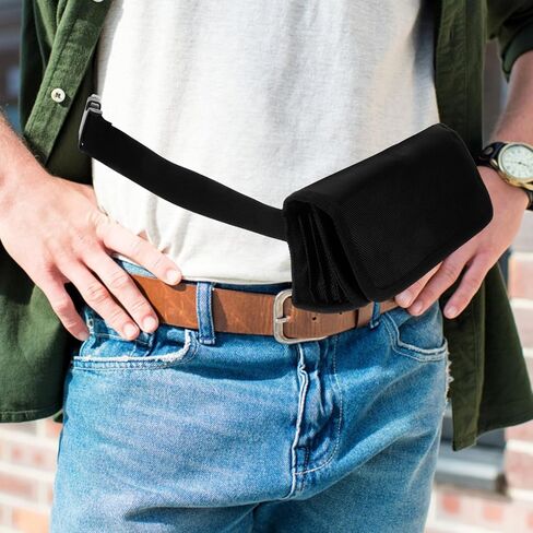 Fanny Pack Money Belt – Professional Waterproof Oxford Cloth Money Bag for Waitress, Server, Cashier, Vendor & Event Staff,9X3X3 Inches in Saudi Arabia