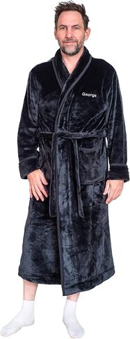 InkPressions Custom Robe Add your Name Text Logo Personalized Plush Embroidered Robes for Mens and Womens in Saudi Arabia