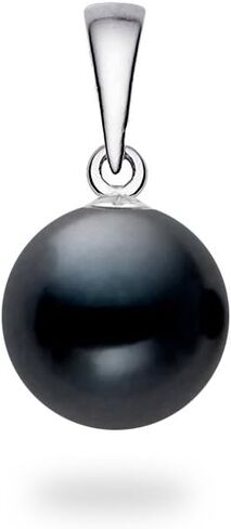 14k Gold AAAA Quality Japanese Black Akoya Cultured Pearl Pendant for Women in Saudi Arabia