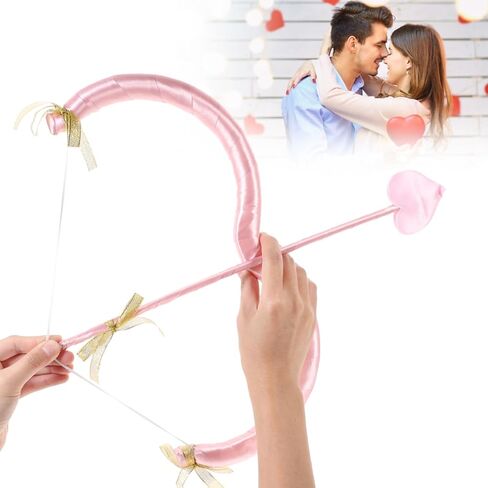 1 Set Cupid Bow and Arrow Costume Valentine Cupid Cosplay Props Christmas, New Year, Valentine's Day Party Costome in Saudi Arabia