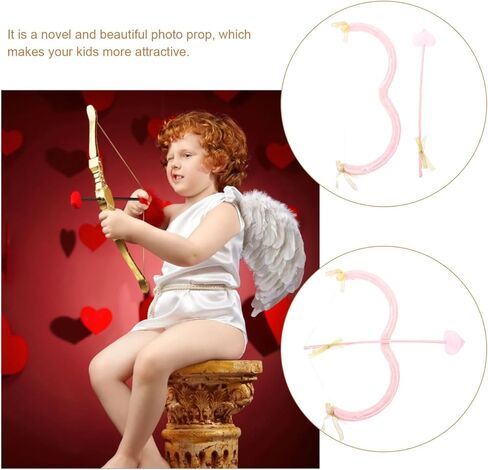 1 Set Cupid Bow and Arrow Costume Valentine Cupid Cosplay Props Christmas, New Year, Valentine's Day Party Costome in Saudi Arabia