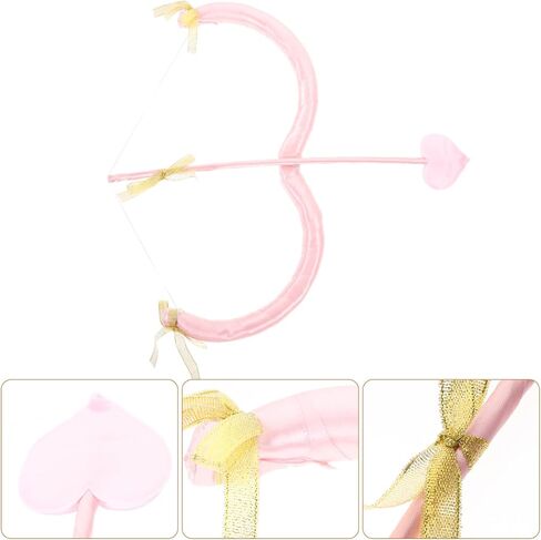 1 Set Cupid Bow and Arrow Costume Valentine Cupid Cosplay Props Christmas, New Year, Valentine's Day Party Costome in Saudi Arabia