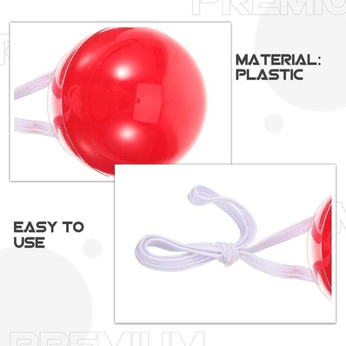 12 قطعة الأنف المهرج الأحمر تضيء الرنة الأنف الكبار مهرج اكسسوارات لعيد الميلاد حفلة زي المرحلة الدعائم in Kuwait