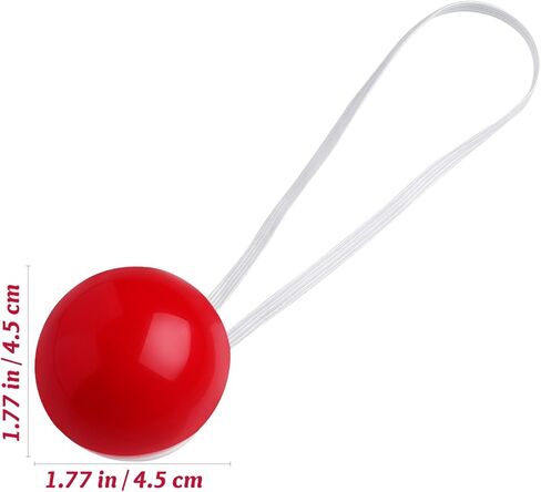 12 قطعة الأنف المهرج الأحمر تضيء الرنة الأنف الكبار مهرج اكسسوارات لعيد الميلاد حفلة زي المرحلة الدعائم in Kuwait