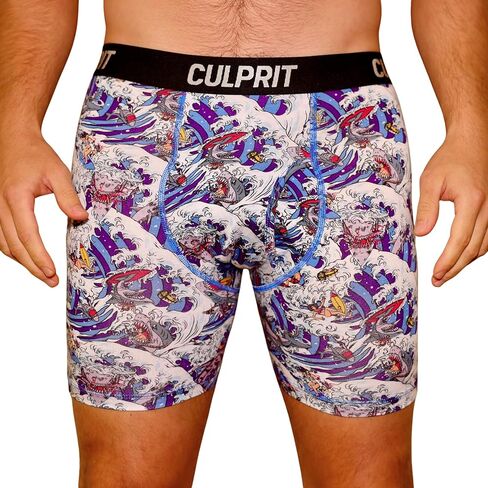 Culprit Men’s Boxer Briefs with Fly | Breathable, Moisture-Wicking, Cooling Underwear Made from Soft Sustainable Fabric in Saudi Arabia