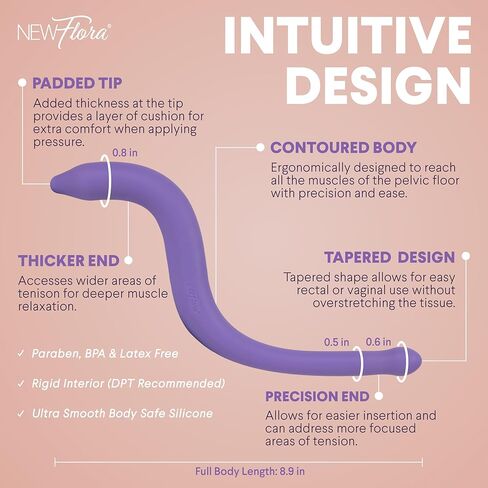 NewFlora Pelvic Wand Perineal Massage Wand for Women & Men, S Shaped Massager Tool in Saudi Arabia