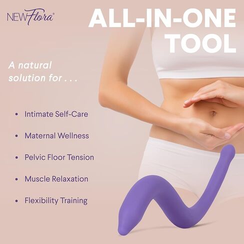 NewFlora Pelvic Wand Perineal Massage Wand for Women & Men, S Shaped Massager Tool in Saudi Arabia