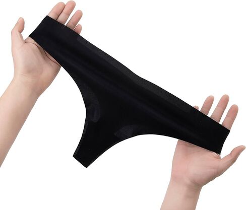 4/6 Pack Seamless Thongs for Women Low Rise No Show Invisible Panties Stretch Soft Sporty Underwear for Ladies in Saudi Arabia