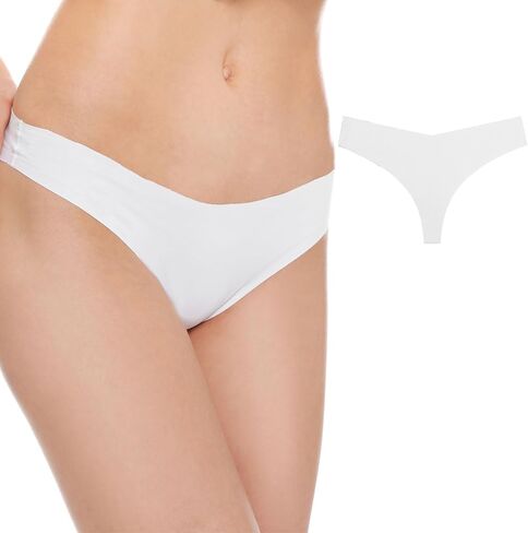 4/6 Pack Seamless Thongs for Women Low Rise No Show Invisible Panties Stretch Soft Sporty Underwear for Ladies in Saudi Arabia