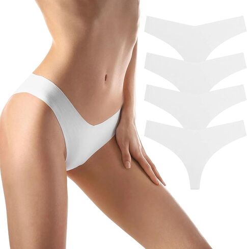 Women's Thongs, Comfortable Seamless Stretchable Underwear Set, Soft Thongs for Everyday Wear, Breathable and Soft Fabric in Saudi Arabia