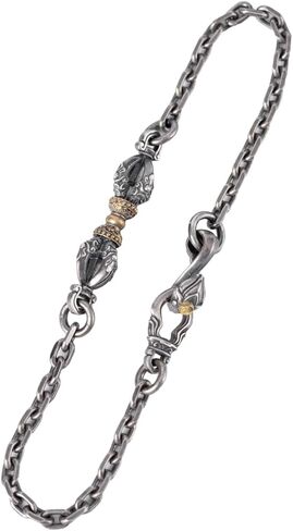 COPPERTIST.WU Vajra Pestle Bracelet Dragon Bracelet 925 Sterling Silver 6MM Width Link Chain Bracelets Bangles for Women Men in Saudi Arabia