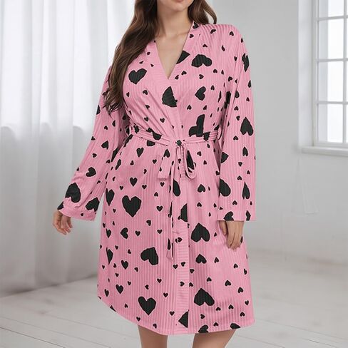 Women Kimono Robes Short Lightweight Soft Knit Sleepwear Casual Bathrobe for Ladies Loungewear in Saudi Arabia