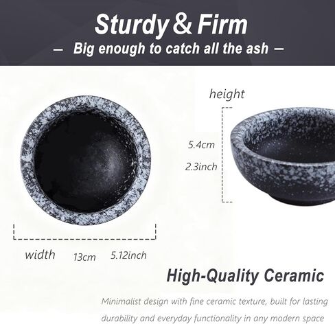 Japanese Ceramic Incense Burner, Handmade Zen Incense Holder with 9-Hole Brass Stick Holder, Ash Catcher Bowl for Meditation, Smudging, Aromatherapy, and Home Decor in Saudi Arabia
