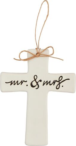 Mud Pie Mr and Mrs Wedding Cross; 6 1/2" x 5" in Saudi Arabia
