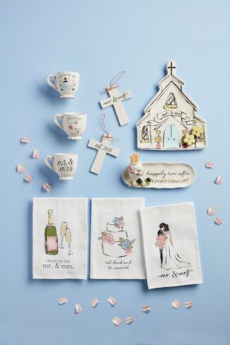 Mud Pie Mr and Mrs Wedding Cross; 6 1/2" x 5" in Saudi Arabia