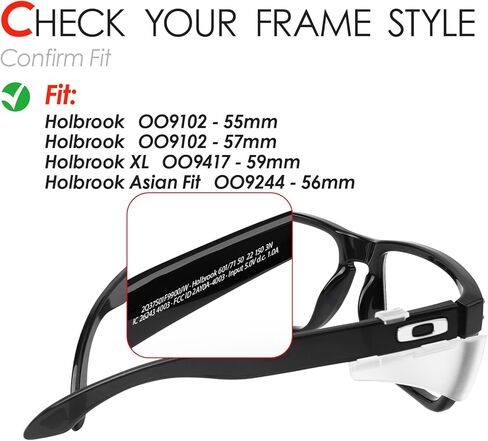 نظارة Vonxyz دروع جانبية لنظارة Oakley Holbrook OO9102|Holbrook XL OO9417|Holbrook AF OO9244 نظارة شمسية - خيارات متعددة in Kuwait