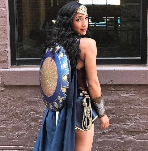 Wonder Woman Movie Metal Shield Costume Accessory for Adults Replica Roleplay, Cosplay Gift for Women Wall Decor 22" Inches in Saudi Arabia