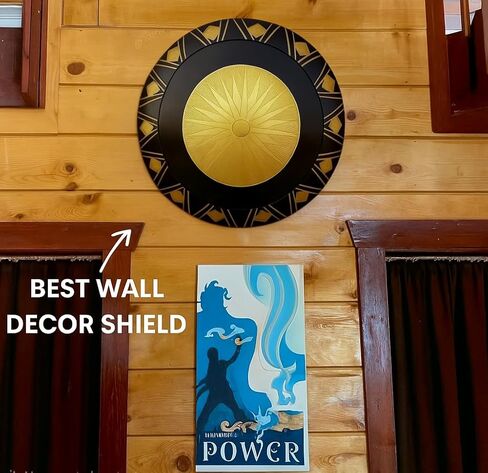 Wonder Woman Movie Metal Shield Costume Accessory for Adults Replica Roleplay, Cosplay Gift for Women Wall Decor 22" Inches in Saudi Arabia