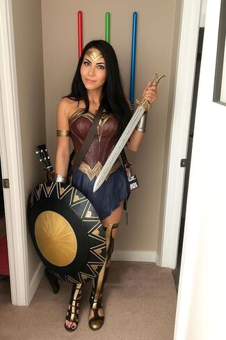 Wonder Woman Movie Metal Shield Costume Accessory for Adults Replica Roleplay, Cosplay Gift for Women Wall Decor 22" Inches in Saudi Arabia