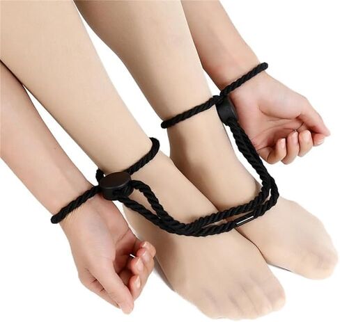 2 حزمة الأحمر والأسود سوبر لينة القطن حبل لعبة الجنس BDSM عبودية حبل BDSM القيود المعصم الأصفاد عبودية الجنس، الأصفاد الجنس سرير مجموعة الكبار الأزواج عبودية والعتاد والاكسسوارات للنساء سترة Tw11 in Kuwait