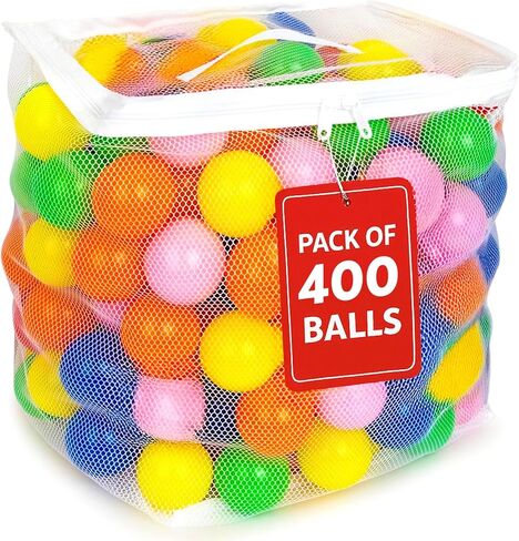Play Balls for Ball Pit, Plastic Crush Proof, Phthalate & BPA Free, Assorted Colors in Master carton-1000 Count in Saudi Arabia