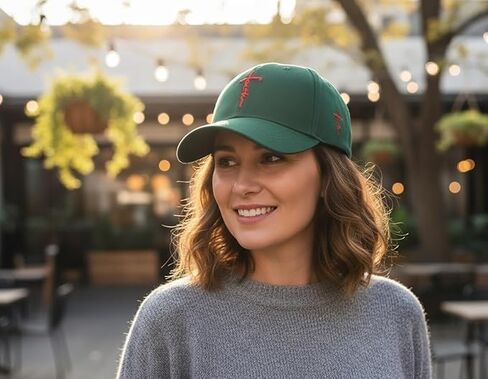 Baseball Cap Structured Cross Embroidery Dad Hat - Adjustable Cotton Baseball Cap for Men & Women | UV Protection Sun Hat in Saudi Arabia