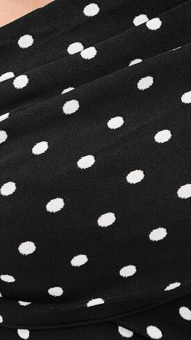Self Portrait Women's Polka Dot Draped Knit Mini Dress in Saudi Arabia