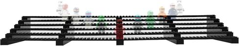 Display Case for Minifigure Action Figures Blocks, Display Shelf Stands Box Storage Holder Gifts for Lego Lovers, Black, JMJ-10-1 in Saudi Arabia