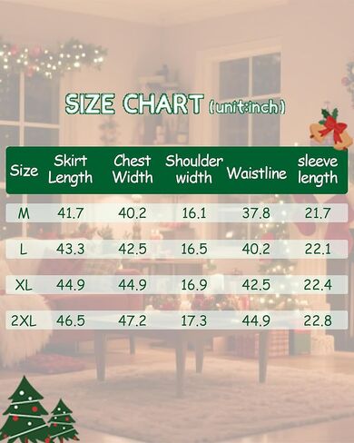7Pcs Women Christmas Elf Costume Set - Santa Helper Velvet Dress Xmas Outfit with Elf Ears, Hat, Shoes, Belt, Socks in Kuwait